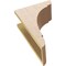 Ekena Millwork 6"W x 12"D x 18"H Classic Olympic Rough Cedar Woodgrain TimberThane Corbel, Primed Tan CORUR06X12X18OLYRCPR - alternate 3